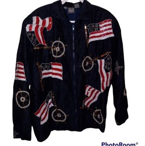 Vintage USA Sequined Jacket Size L